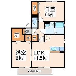 パティオ山ノ下の物件間取画像